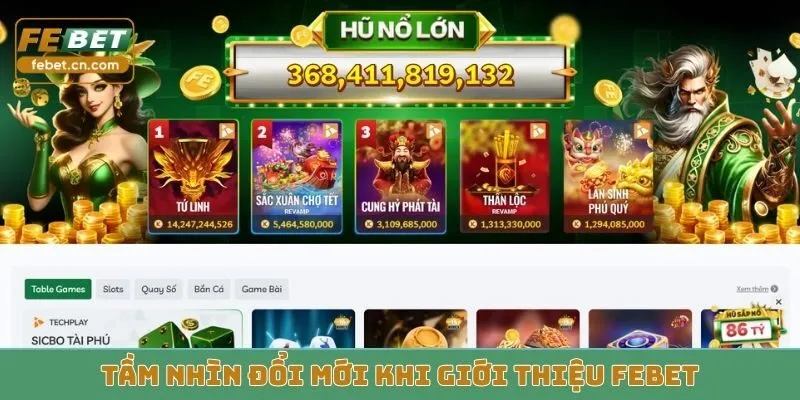 Tầm nhìn đổi mới khi giới thiệu Febet