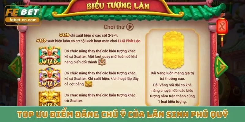 Top ưu điểm đáng chú ý của Lân Sinh Phú Quý